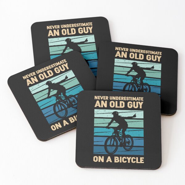 Item preview, Never Underestimate An Old Guy On A Bicycle designed and sold by mybegoniatee.