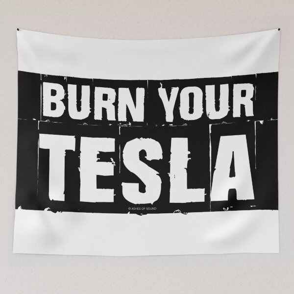 Item preview, BURN YOUR TESLA (Black) designed and sold by Ashes of Sound.