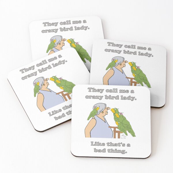 Item preview, Crazy Bird Lady designed and sold by Laughing Parrot Studio.