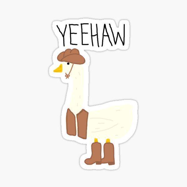 Aperçu de l'œuvre Oie de cow-boy Yeehaw créée et vendue par Gertie Goose.