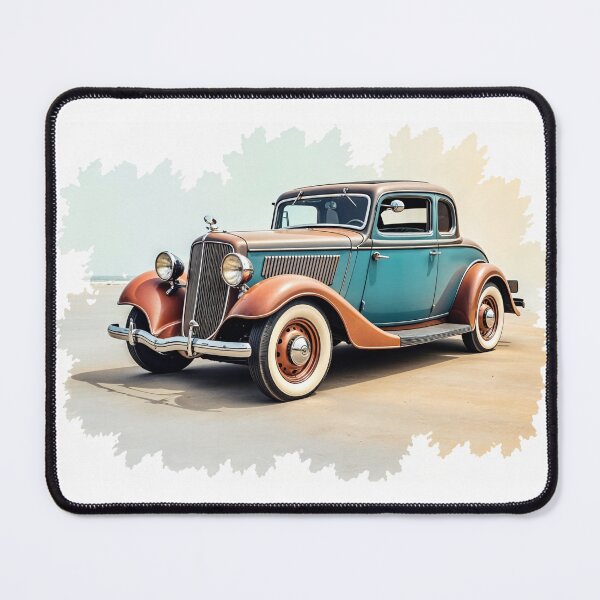 Item preview, Vintage car watercolor designed and sold by CreativeGorillas.