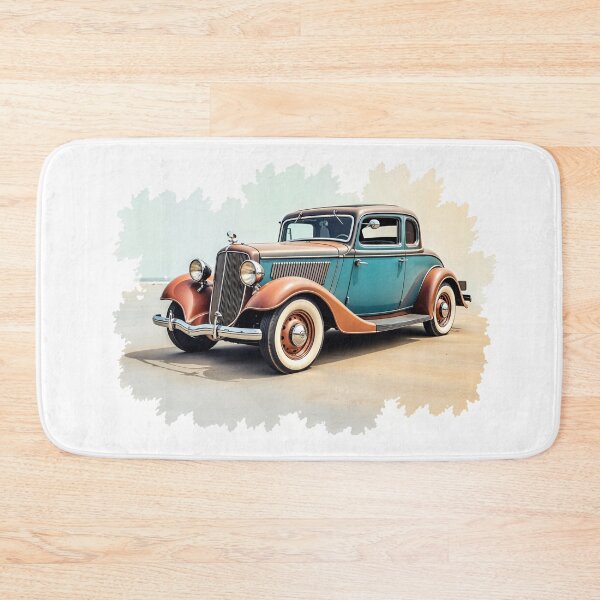 Item preview, Vintage car watercolor designed and sold by CreativeGorillas.
