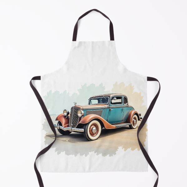 Item preview, Vintage car watercolor designed and sold by CreativeGorillas.