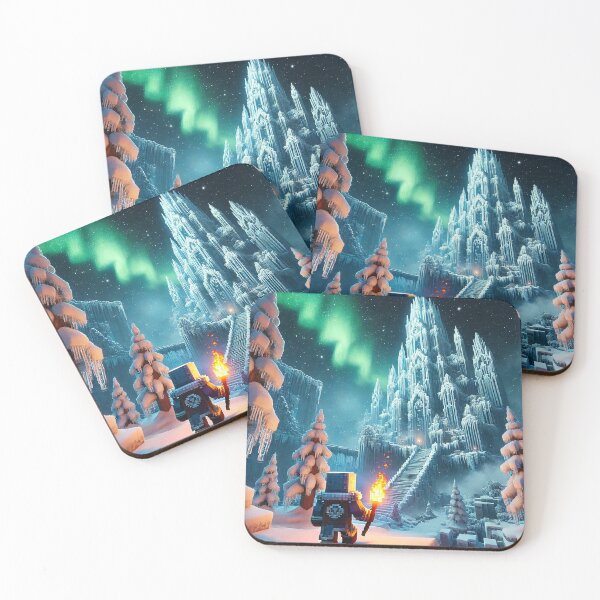 Item preview, Epic World Quest Ice Castle Adventure – Frozen Pixel Kingdom designed and sold by pixelpopplanet.