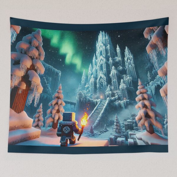 Item preview, Epic World Quest Ice Castle Adventure – Frozen Pixel Kingdom designed and sold by pixelpopplanet.