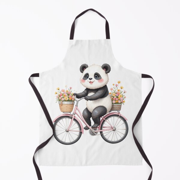 Item preview, Cute Panda Biking with flowers! designed and sold by fribabywonder.