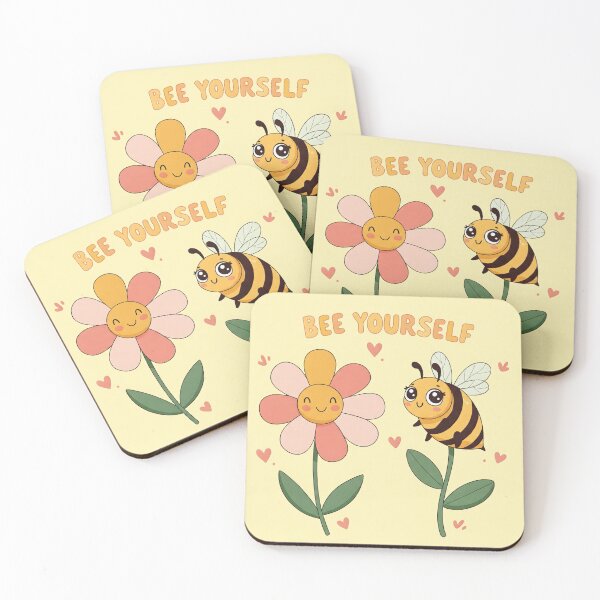 Item preview, "Bee Yourself" Bee and Flower designed and sold by Erin Orstrom's Art.