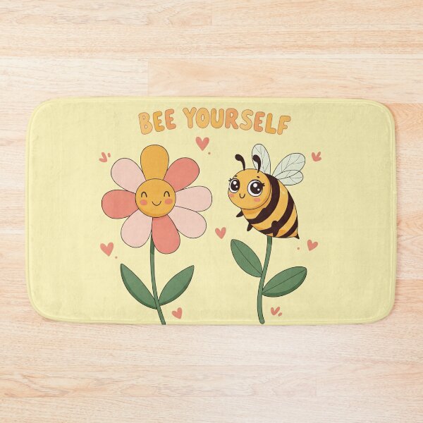 Item preview, "Bee Yourself" Bee and Flower designed and sold by Erin Orstrom's Art.