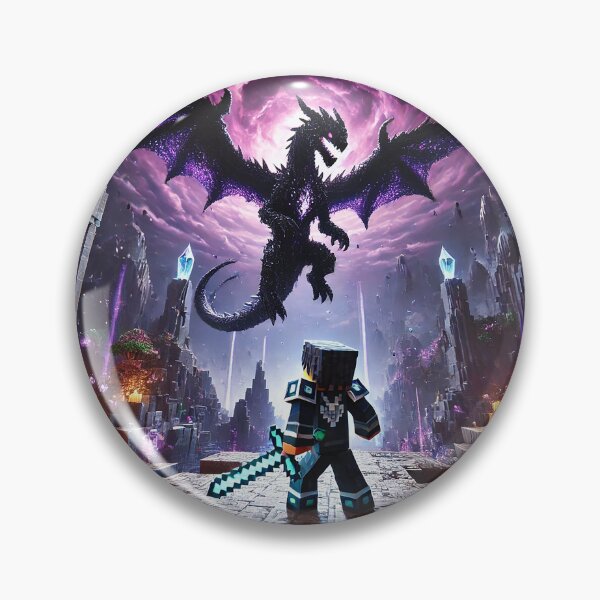 Item preview, Epic Monster Quest Dragon Battle – Pixel Warrior vs Ender Beast designed and sold by pixelpopplanet.