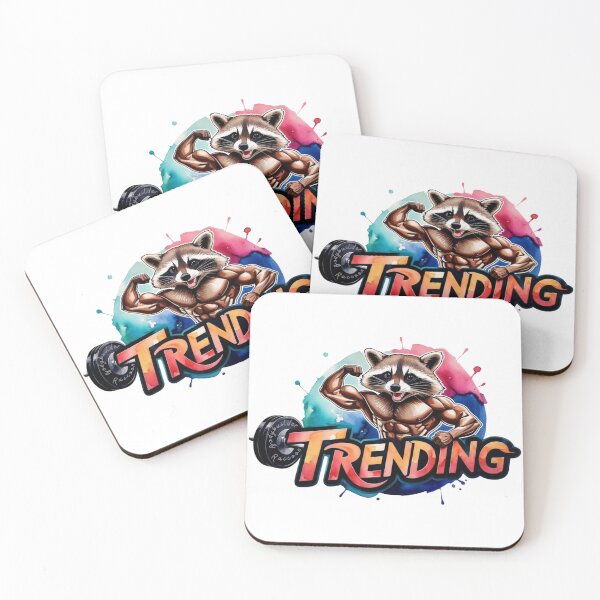 Item preview, Funny raccoon bodybuilder trending designed and sold by PoeticWorld1.