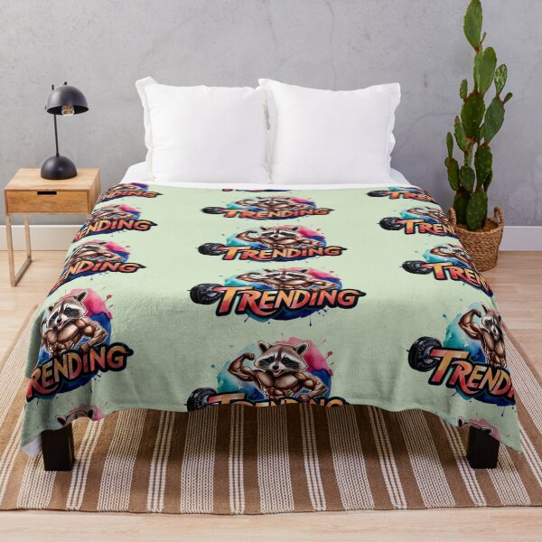 Item preview, Funny raccoon bodybuilder trending designed and sold by PoeticWorld1.