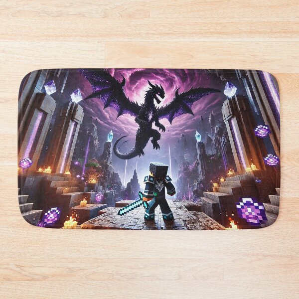 Item preview, Epic Monster Quest Dragon Battle – Pixel Warrior vs Ender Beast designed and sold by pixelpopplanet.