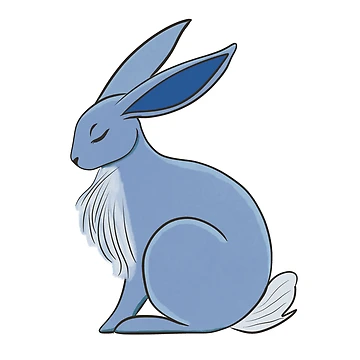 Artwork thumbnail, Blue Rabbit by Richard Multimedia