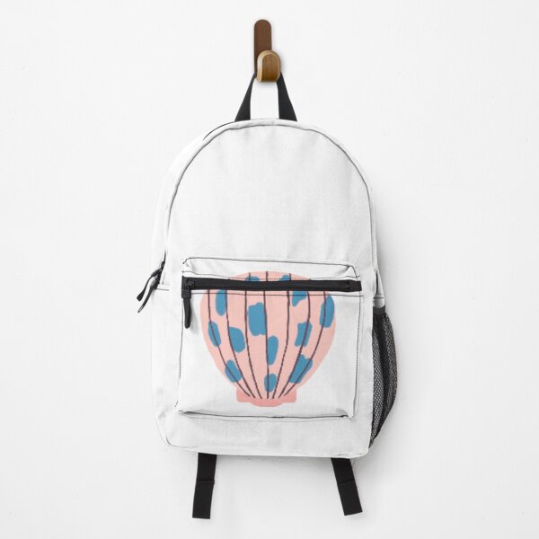 Item preview, Pink and blue scallop seashell designed and sold by Arigaetano.