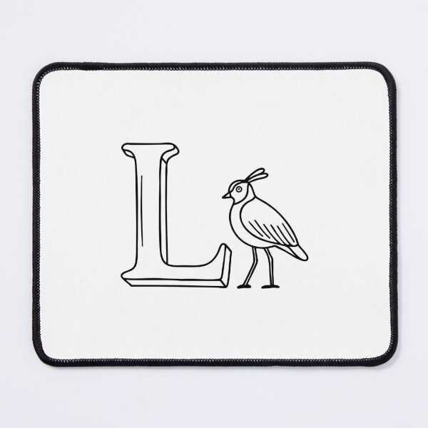 Item preview, An Illustration of a Lapwing beside the Letter L designed and sold by rasagamastore.