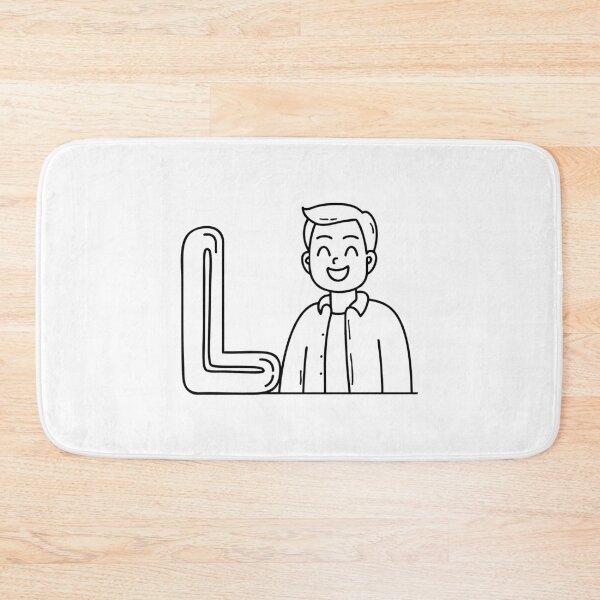Item preview, An Illustration of Laughter beside the Letter L designed and sold by rasagamastore.