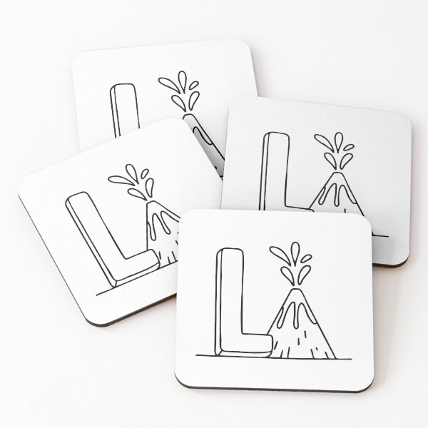 Item preview, An Illustration of Lava beside the Letter L designed and sold by rasagamastore.