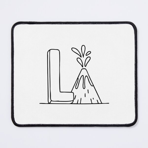 Item preview, An Illustration of Lava beside the Letter L designed and sold by rasagamastore.