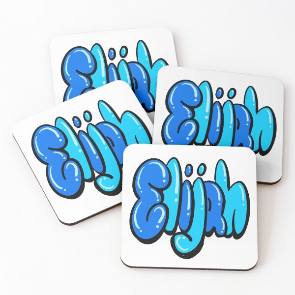 Item preview, Elijah name in blue Top 10 best personalized gifts boys and men  personalised Graffiti name Elijah designed and sold by Artonmytee.