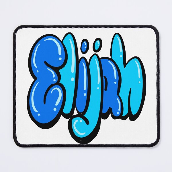 Item preview, Elijah name in blue Top 10 best personalized gifts boys and men personalised Graffiti name Elijah designed and sold by Artonmytee.