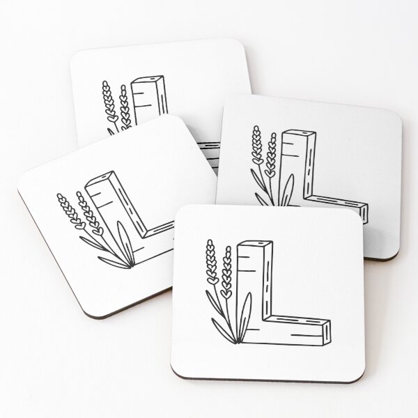 Item preview, An Illustration of Lavender beside the Letter L designed and sold by rasagamastore.