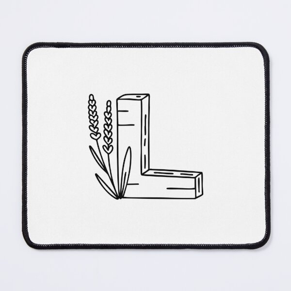 Item preview, An Illustration of Lavender beside the Letter L designed and sold by rasagamastore.