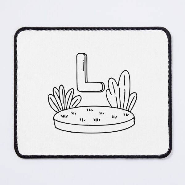 Item preview, An Illustration of a Lawn beside the Letter L designed and sold by rasagamastore.