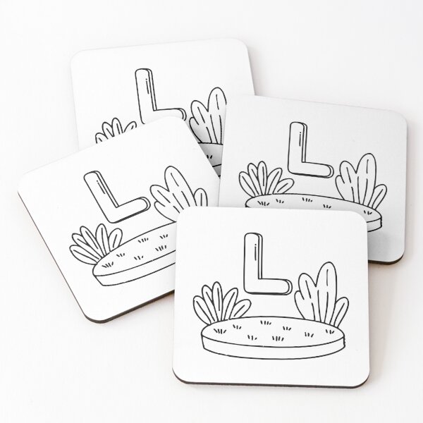 Item preview, An Illustration of a Lawn beside the Letter L designed and sold by rasagamastore.
