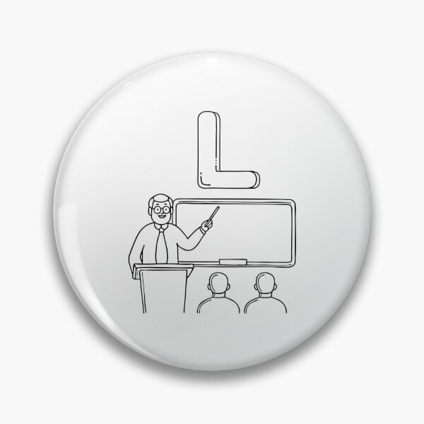Item preview, An Illustration of a Lecture beside the Letter L designed and sold by rasagamastore.