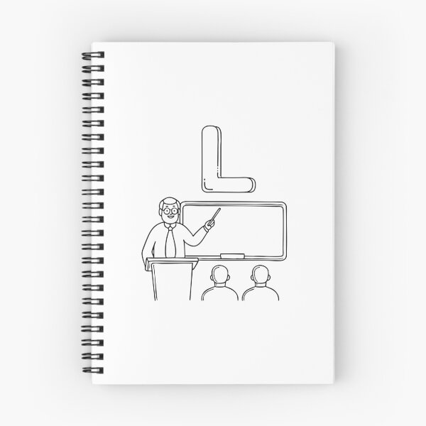 Item preview, An Illustration of a Lecture beside the Letter L designed and sold by rasagamastore.