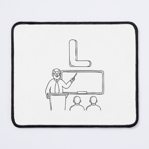 Item preview, An Illustration of a Lecture beside the Letter L designed and sold by rasagamastore.