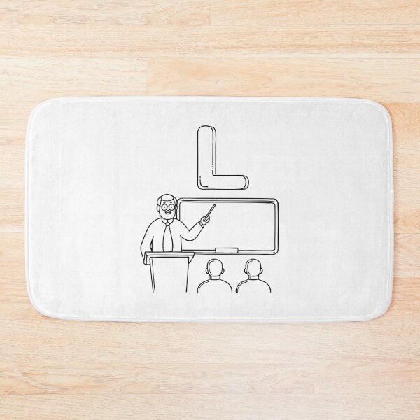Item preview, An Illustration of a Lecture beside the Letter L designed and sold by rasagamastore.