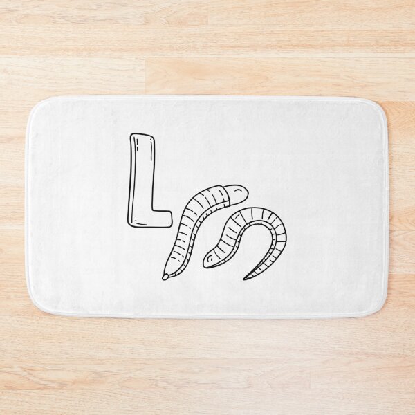 Item preview, An Illustration of a Leech beside the Letter L designed and sold by rasagamastore.