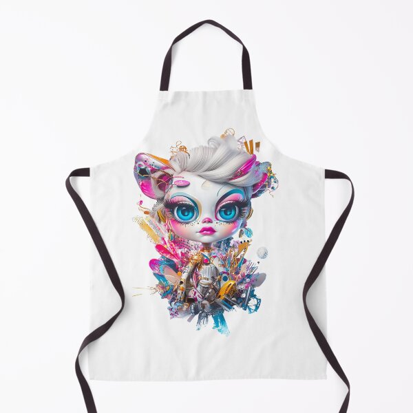 Item preview, Neon Futuristic Doll – Cyber Aesthetic designed and sold by lylange.