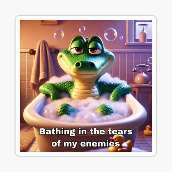Bathing in the tears Sticker