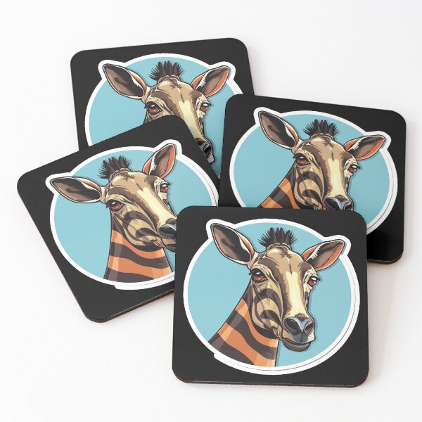 Item preview, Okapi Head Rare Animal Motif designed and sold by titanosdesign.