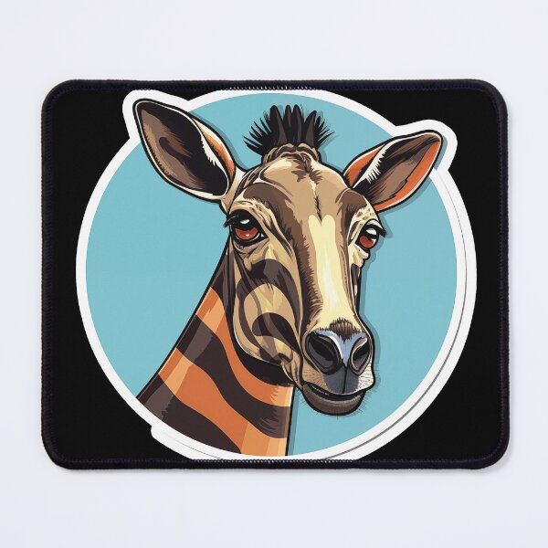 Item preview, Okapi Head Rare Animal Motif designed and sold by titanosdesign.