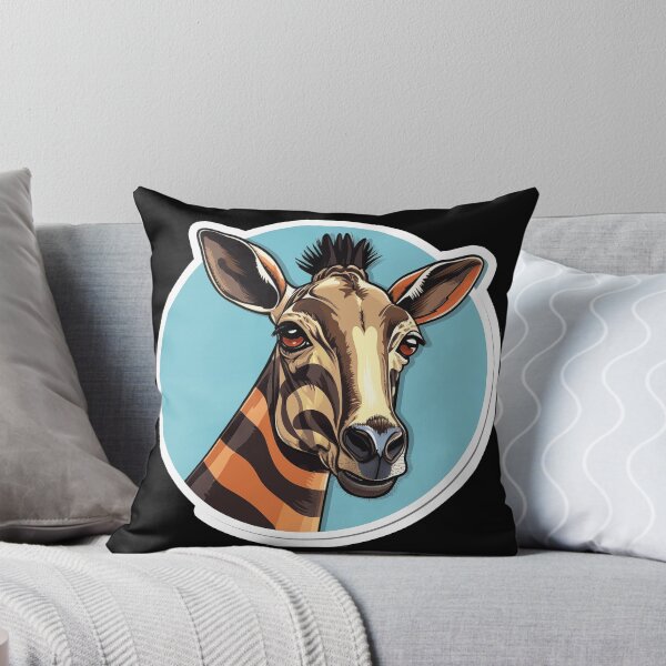 Item preview, Okapi Head Rare Animal Motif designed and sold by titanosdesign.