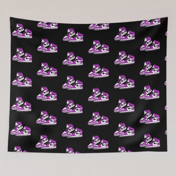 Item preview, Pair of Retro Sneakers Sneakerhead - Retro High Shoe Lover Art (LIGHT PURPLE ) designed and sold by Zuriel Hargrove.