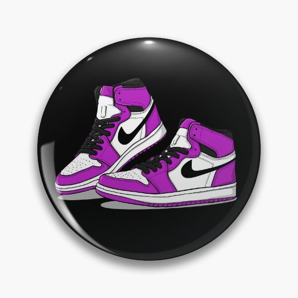 Item preview, Pair of Retro Sneakers Sneakerhead - Retro High Shoe Lover Art (LIGHT PURPLE ) designed and sold by Zuriel Hargrove.