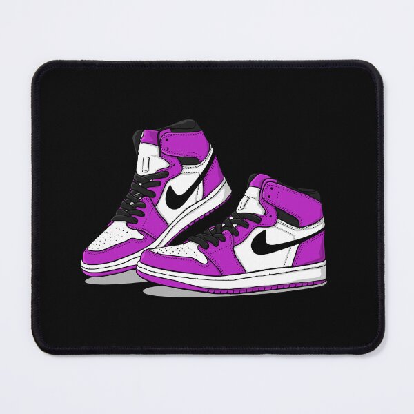 Item preview, Pair of Retro Sneakers Sneakerhead - Retro High Shoe Lover Art (LIGHT PURPLE ) designed and sold by Zuriel Hargrove.
