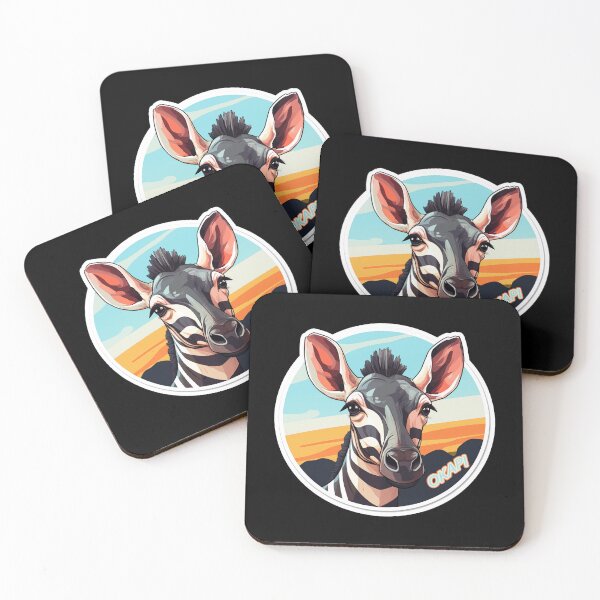 Item preview, Okapi Head Rare Animal Motif designed and sold by titanosdesign.