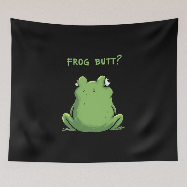 Item preview, Cute Shy Frog Butt designed and sold by Adrian Kane.