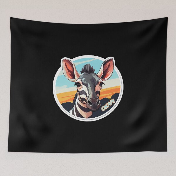 Item preview, Okapi Head Rare Animal Motif designed and sold by titanosdesign.