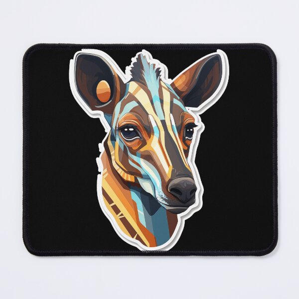 Item preview, Okapi Head Rare Animal Motif designed and sold by titanosdesign.