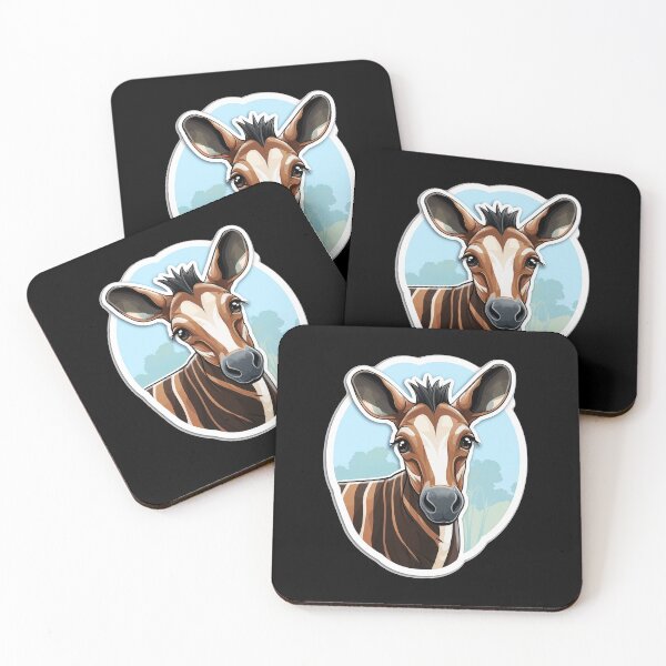Item preview, Okapi Head Rare Animal Motif designed and sold by titanosdesign.