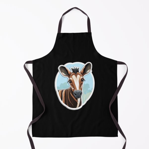 Item preview, Okapi Head Rare Animal Motif designed and sold by titanosdesign.