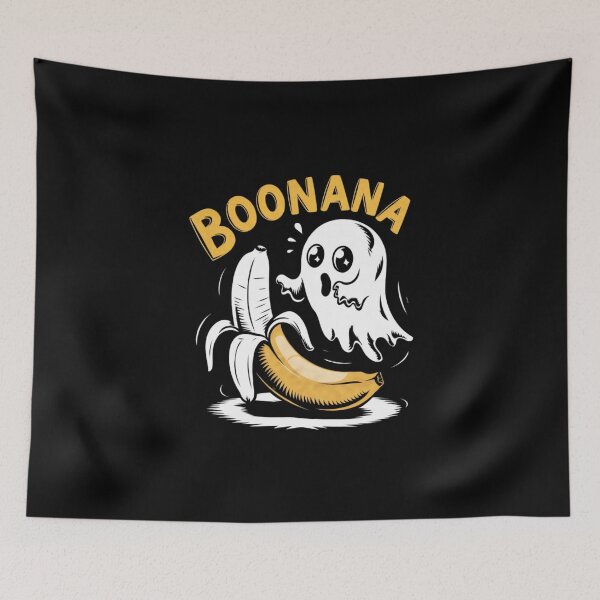 Item preview, Boonana – scary Funny Banana Ghost designed and sold by VibeTwist.
