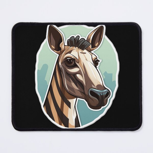 Item preview, Okapi Head Rare Animal Motif designed and sold by titanosdesign.