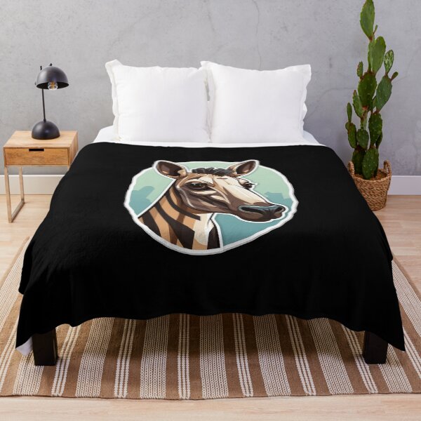 Item preview, Okapi Head Rare Animal Motif designed and sold by titanosdesign.